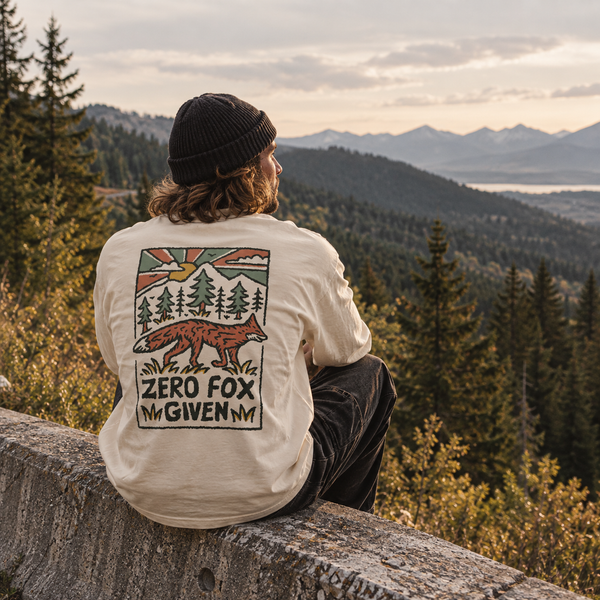 Organic "Zero Fox Given" Long Sleeve Tee