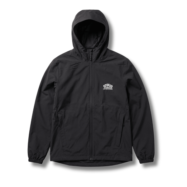 Black "Outbound" Windbreaker Jacket - Stoked&Woke Clothing