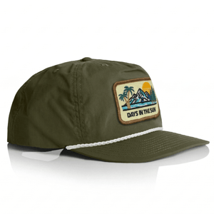 "Days in the Sun" Cap - Olive Green - Stoked&Woke Clothing