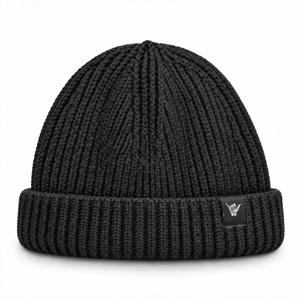 Fisherman Beanie - Black - Stoked&Woke Clothing