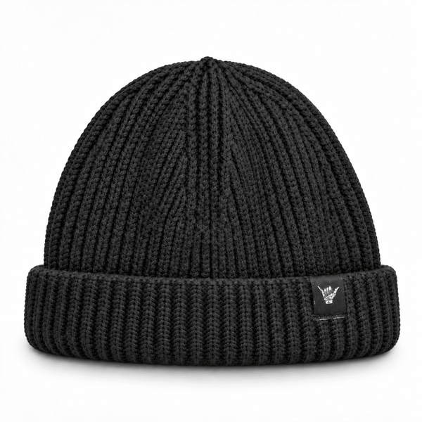 Fisherman Beanie - Black - Stoked&Woke Clothing