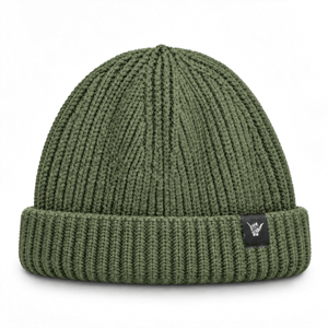 Fisherman Beanie - Olive - Stoked&Woke Clothing