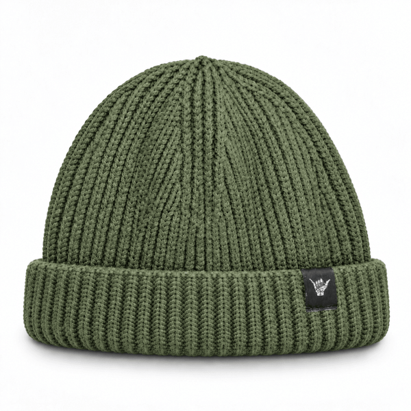 Fisherman Beanie - Olive - Stoked&Woke Clothing