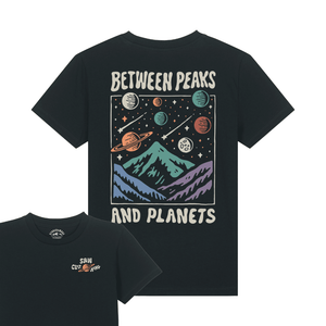 Kids "Between Peaks and Planets" - Tee - Stoked&Woke Clothing