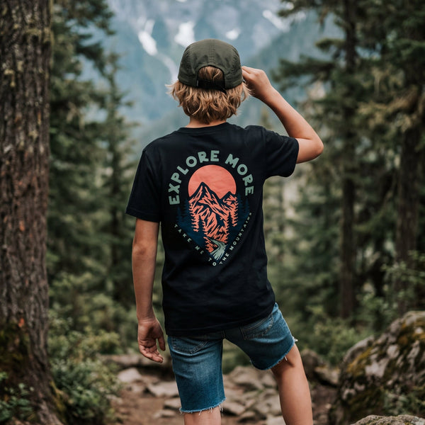 Kids "Explore More" - Tee - Stoked&Woke Clothing