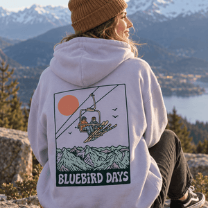 Lavender "Bluebird Days" Hoodie - Stoked&Woke Clothing