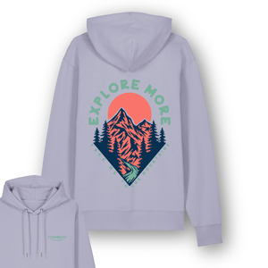 Lavender "Explore More" Hoodie - Stoked&Woke Clothing