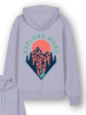 Lavender "Explore More" Hoodie - Stoked&Woke Clothing