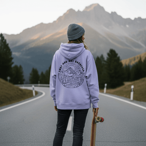 Lavender "Lost and not Bothered" Hoodie - Stoked&Woke Clothing