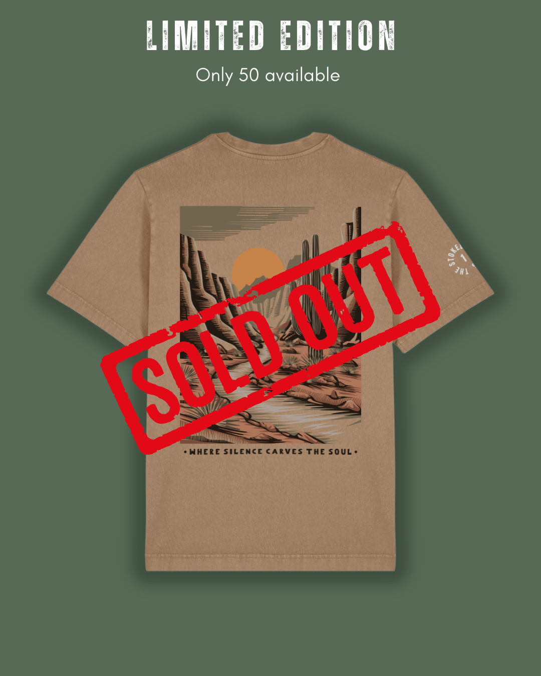 Limited Edition "Silence Carves The Soul" Tee - Stoked&Woke Clothing