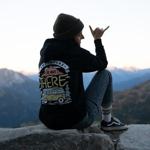 Organic "Adventure is out There" Hoodie - Stoked&Woke Clothing