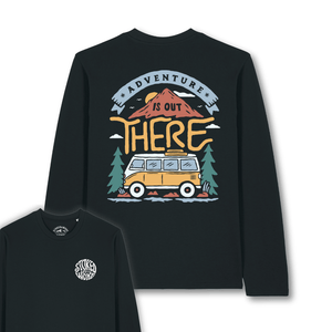 Organic "Adventure is out There" Long Sleeve Tee - Stoked&Woke Clothing