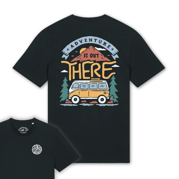 Organic "Adventure is out There" Tee - Stoked&Woke Clothing
