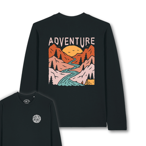 Organic "Adventure" Long Sleeve Tee - Stoked&Woke Clothing