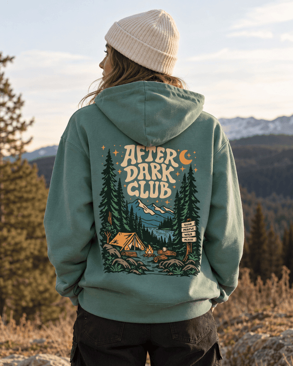 Organic "After Dark Club" Hoodie - Stoked&Woke Clothing