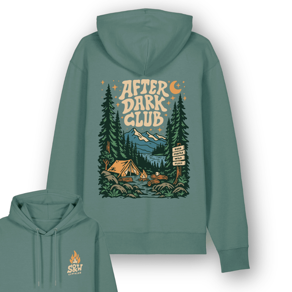 Organic "After Dark Club" Hoodie - Stoked&Woke Clothing