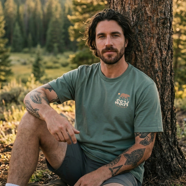 Organic "Bear Country" Tee - Stoked&Woke Clothing