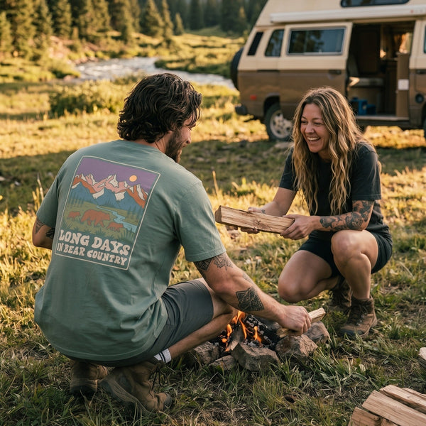 Organic "Bear Country" Tee - Stoked&Woke Clothing