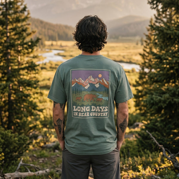 Organic "Bear Country" Tee - Stoked&Woke Clothing