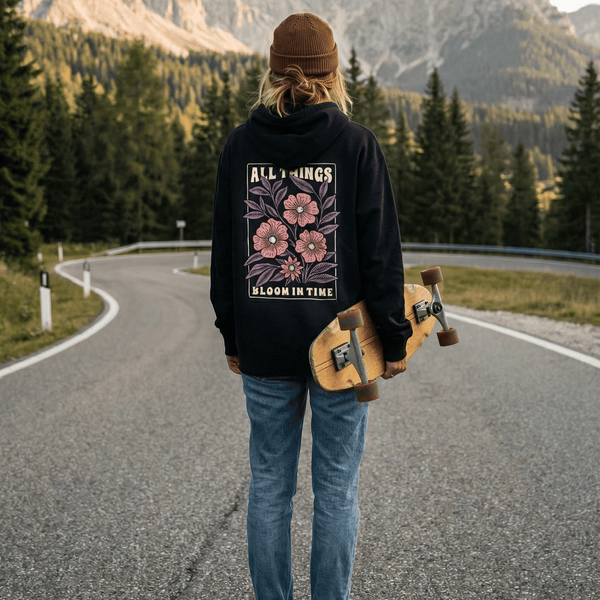 Organic "Bloom" Hoodie - Stoked&Woke Clothing