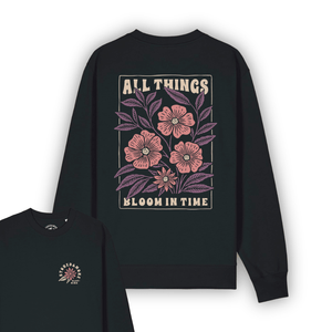 Organic "Bloom" Pullover Sweatshirt - Stoked&Woke Clothing