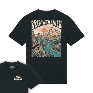 Organic "Brew with a View" Tee - Stoked&Woke Clothing