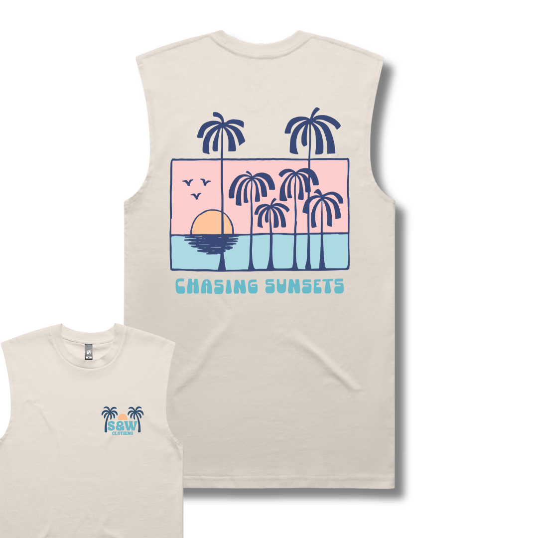 Organic "Chasing Sunsets" Tank Top - Stoked&Woke Clothing