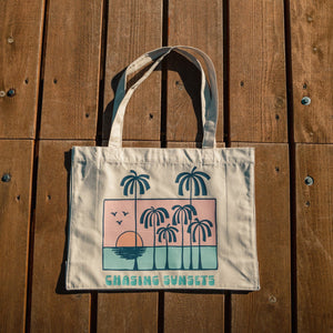 Organic "Chasing Sunsets" Tote Bag - Stoked&Woke Clothing