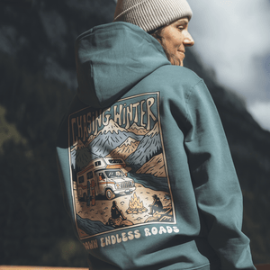 Organic "Chasing Winter" Hoodie - Stoked&Woke Clothing