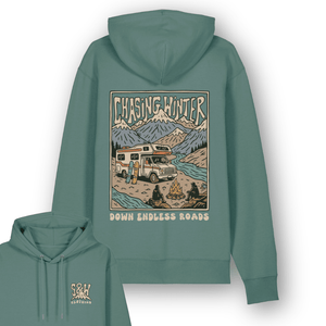 Organic "Chasing Winter" Hoodie - Stoked&Woke Clothing