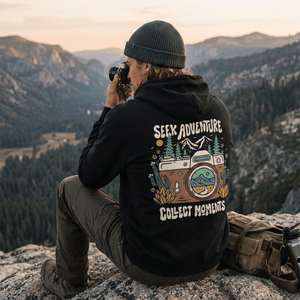 Organic "Collect Moments" Hoodie - Stoked&Woke Clothing