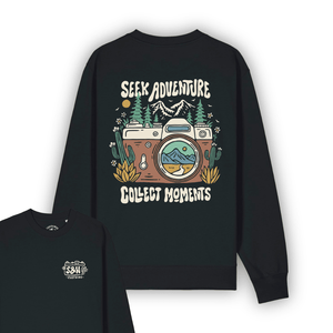 Organic "Collect Moments" Pullover Sweatshirt - Stoked&Woke Clothing