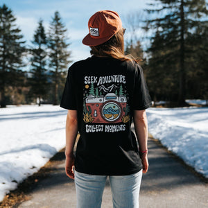 Organic "Collect Moments" Tee - Stoked&Woke Clothing