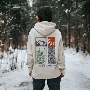 Organic "Earth Remembers" Hoodie - Stoked&Woke Clothing
