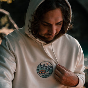 Organic Embroidered "Wander Van" Hoodie - Stoked&Woke Clothing