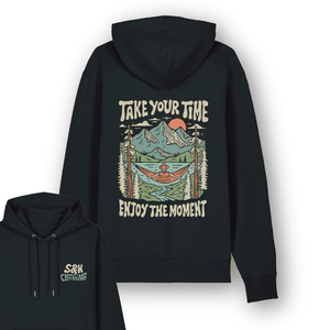 Organic "Enjoy The Moment" Hoodie - Stoked&Woke Clothing