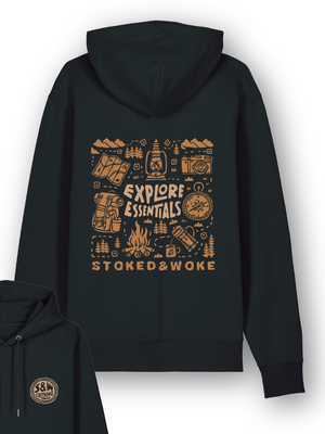 Organic "Explore Essentials" Hoodie - Stoked&Woke Clothing