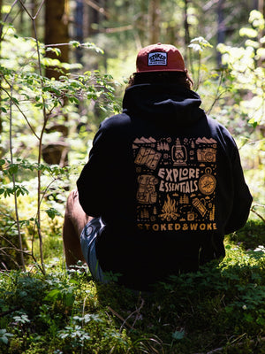 Organic "Explore Essentials" Hoodie - Stoked&Woke Clothing