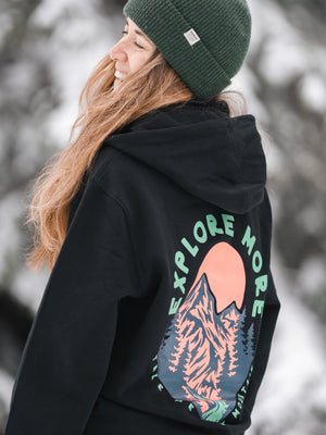 Organic "Explore More" Hoodie - Stoked&Woke Clothing