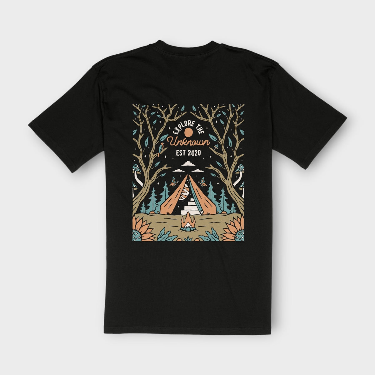 Organic "Explore the Unknown" Tee - Stoked&Woke Clothing