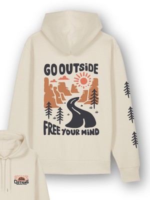Organic "Free Your Mind" Hoodie - Stoked&Woke Clothing