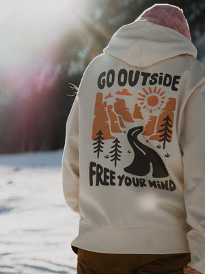 Organic "Free Your Mind" Hoodie - Stoked&Woke Clothing