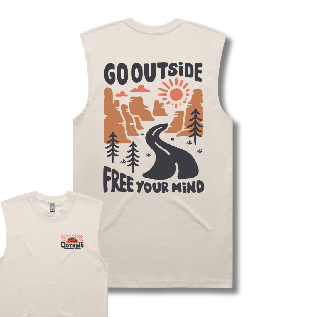 Organic "Free Your Mind" Tank Top - Stoked&Woke Clothing