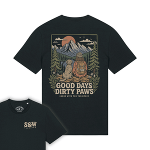 Organic "Good Days - Dirty Paws" Tee - Stoked&Woke Clothing