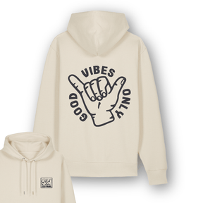 Organic "Good Vibes" Hoodie - Stoked&Woke Clothing