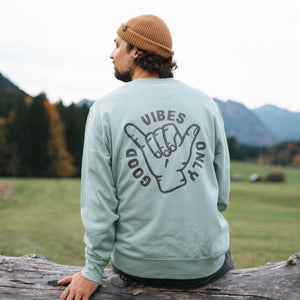 Organic "Good Vibes" Sweatshirt - Stoked&Woke Clothing