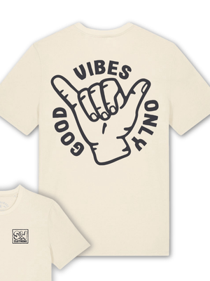 Organic "Good Vibes" Tee - Stoked&Woke Clothing