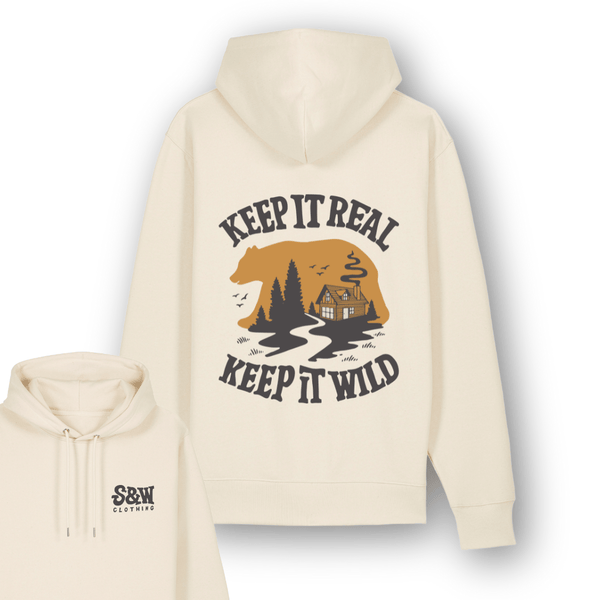 Organic "Keep It Wild" Hoodie - Stoked&Woke Clothing