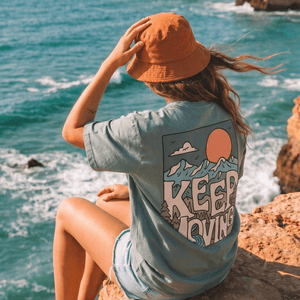 Organic "Keep Moving" Tee - Stoked&Woke Clothing