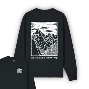 Organic "Land Meets Sky" Sweatshirt - Stoked&Woke Clothing